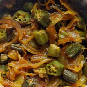 Vegan Bhindi Do Pyaza is a simple family recipe packed with lot of flavors. It includes okra sautéed with fragrant onions and seasonings, but is mild enough to be kid-friendly and perfect to pair with nearly any main dish, breads or rice. Vegan Bhindi Do Pyaza is Okra or Ladies finger with Onion Medley, and is Nut & Gluten free.